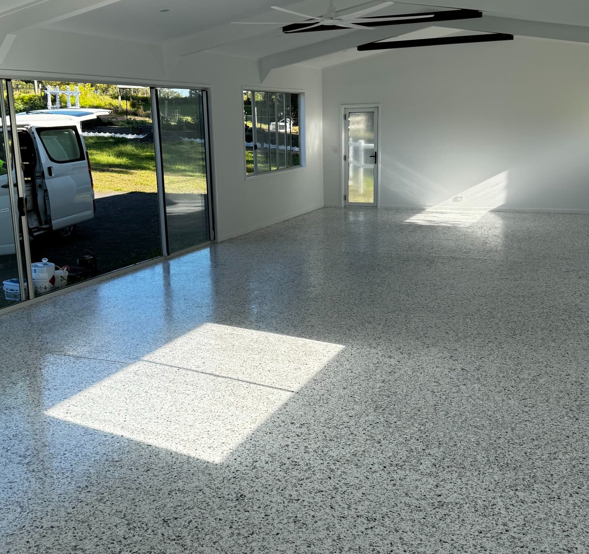 Premium epoxy flooring installation